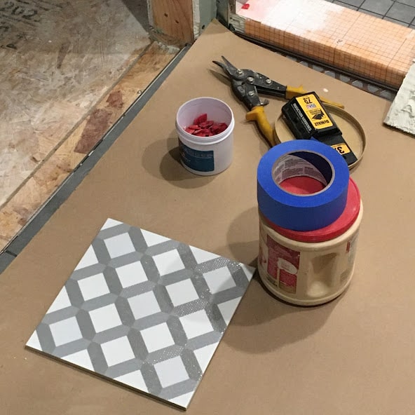 tile installation supplies for bathroom remodel