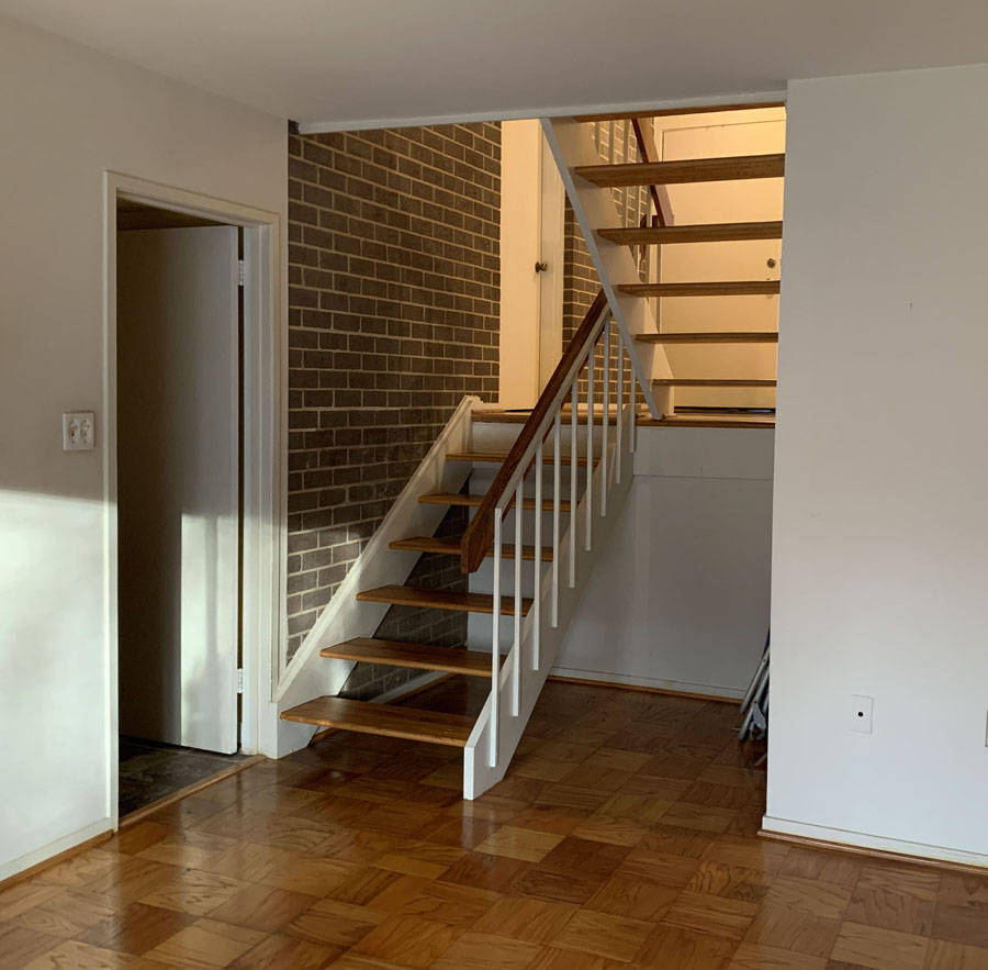 midcentury modern stairs